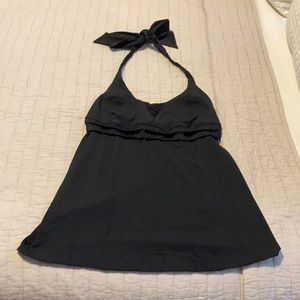 Black Lululemon halter tank